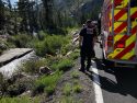 Major injury crash on HWY 108 East of Kennedy Meadows in eastern Tuolumne County—TCFD photo