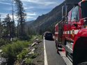 Major injury crash on HWY 108 East of Kennedy Meadows in eastern Tuolumne County—TCFD photo