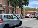 Counter-protesters at the No Kings Rally in front of the Veterans Memorial Hall in downtown Sonora -- Photo taken by Tracey Petersen