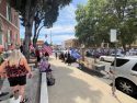 Counter-protesters at the No Kings Rally in front of the Veterans Memorial Hall in downtown Sonora -- Photo taken by Tracey Petersen