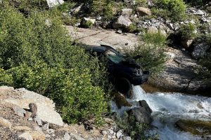 Major injury crash on HWY 108 East of Kennedy Meadows in eastern Tuolumne County—TCFD photo