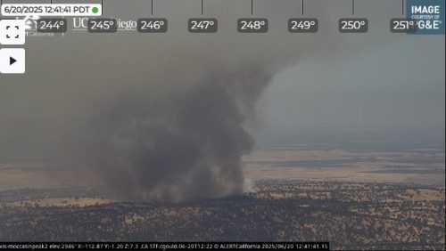 Camino Fire in Don Pedro area