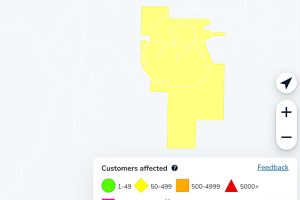Power outage in Sonora—PGE map
