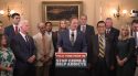 James Gallagher speaks at Prop 36 press conference