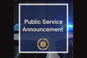 SPD public service announcement graphic