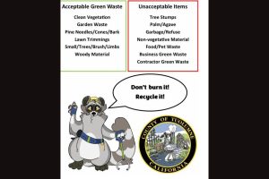 Tuolumne County Public Works Department, Solid Waste Division Free Green Waste Event