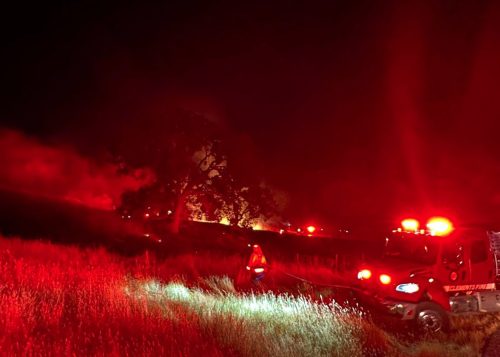 South Camanche Parkway Vegetation Fire - Calaveras Consolidated Fire Image