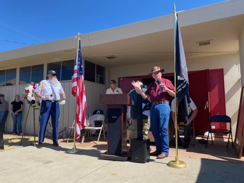 Vietnam Memorial Moving Wall ceremony in Columbia, CA