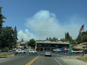 Trap Fire burning in Mariposa County
