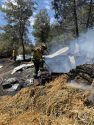 Fire rips through Pioneer home and spread to nearby vegetation -- AFPD photo