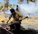 Fire rips through Pioneer home and spread to nearby vegetation -- AFPD photo