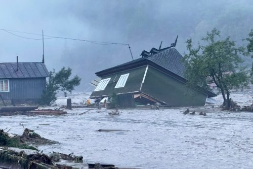 APTOPIX Romania Weather Floods