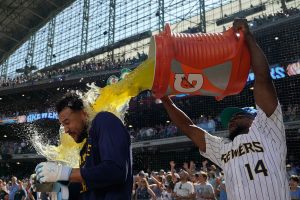 Marlins Brewers Baseball