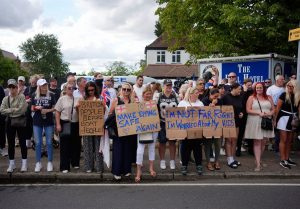 Britain Asylum Protests