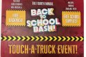 Back To School Bash and Touch-A-Truck event flyer