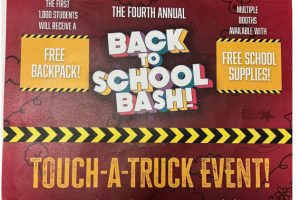 Back To School Bash and Touch-A-Truck event flyer