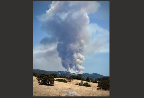 Boneyard Fire on Saturday afternoon - photo by Jason Jeffery