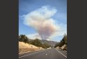 Boneyard Fire on Saturday afternoon (around 3 pm) - photo by Jason Jeffery