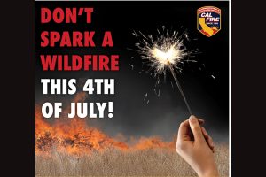 CAL Fire fireworks safety graphic