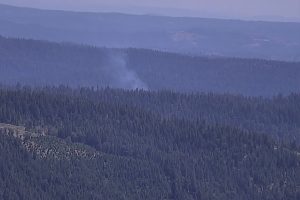 Fire in Calaveras Big Trees State Park near campground—PGE live camera