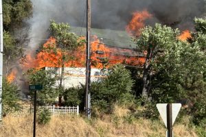 House fire in Jamestown where human remains were found