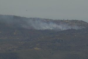 Hunter Fire burning in Mariposa County -- PGE live camera