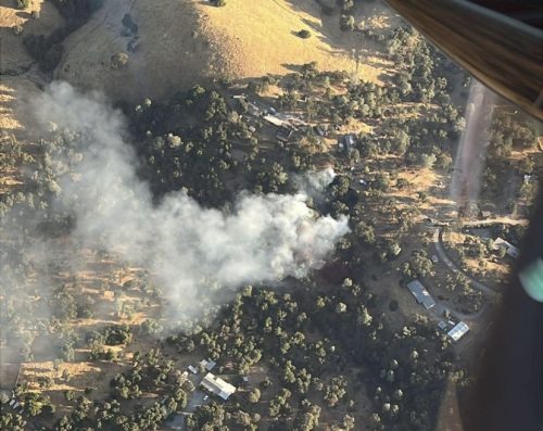 Fire in Jamestown - Cal Fire image