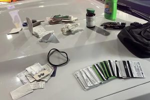 Items confiscated from a stolen outside jurisdiction's city fleet—ACSO photo