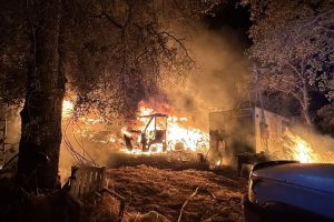 Ross Fire in the Valley Springs area of Calaveras County—CCF photo