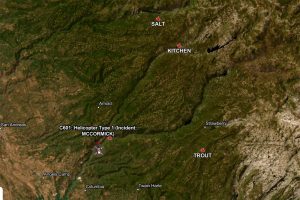 STF fire and the McCormick Fire CAL Fire map