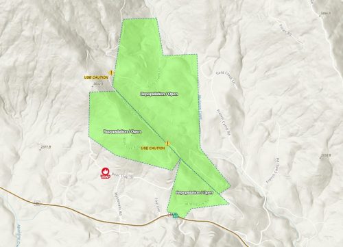 Trap Fire Map - Repopulation area