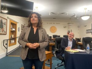 Senator Marie Alvarado-Gil speaks in Sonora