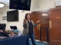 Senator Marie Alvarado-Gil speaks in Sonora