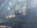 Lago Fire in Valley Springs, where two homes, including this on were threatened -- CCF photo