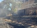 Lago Fire in Valley Springs, where two homes, including this on were threatened -- CCF photo