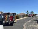 Lago Fire in Valley Springs, where two homes, including this on were threatened -- CCF photo