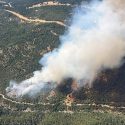 Tiger Fire burning northeast of Pioneer in Amador County—PGE camera