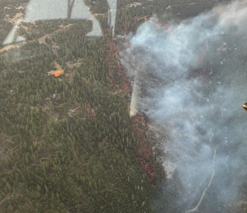 Tiger Fire burning northeast of Pioneer in Amador County—CAK Fire AEU map