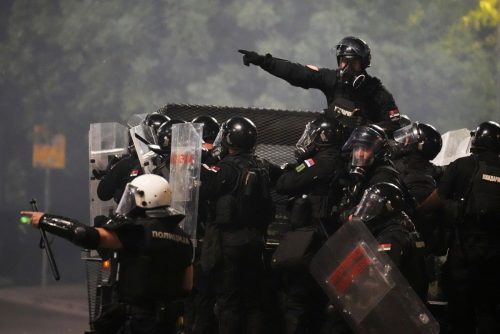 APTOPIX Serbia Protests