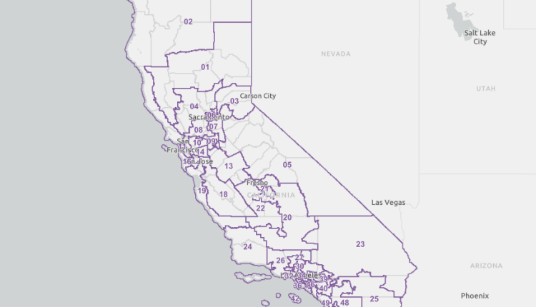 Proposed Congressional Maps - District Five Is Mother Lode Region