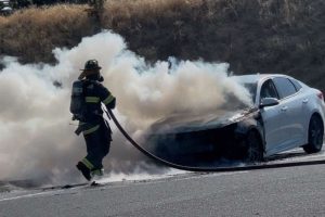 HWY 108 fire near the Old Wards Ferry Road overpass in Sonora
