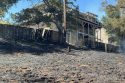 Lago Fire in Valley Springs, where two homes, including this on were threatened -- CCF photo