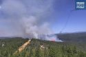 Tiger Fire burning northeast of Pioneer in Amador County—PGE camera