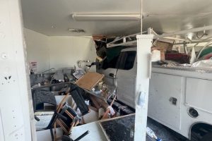 Truck plows through Rawhide Meats Store in Jamestown—CHP photo