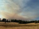 Coyote Fire burning in El Dorado County as seen from West Point area of Tuolumne County -- Photo taken by Carlos Stoughton