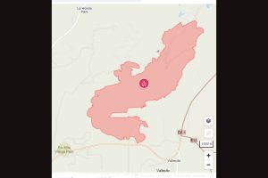 2-7 Fire in Vallecito area of Calaveras County evacuation map