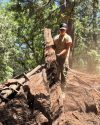 Santa Rosa Scout Troop 135 member working on the Ceremonial Round House In Yosemite National Park—Park photo