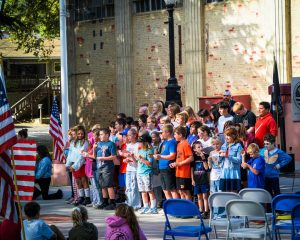 A Remembrance Ceremony hosted by VFW Post 4748 at Tuolumne Memorial Hall in Tuolumne included Tuolumne County Sheriff’s Office personnel—TCSO photo