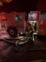 Early morning structure fire in the area of Rimrock Road and Rawhide Road in the Jamestown area—TCFD photo
