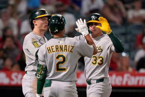 Athletics Angels Baseball